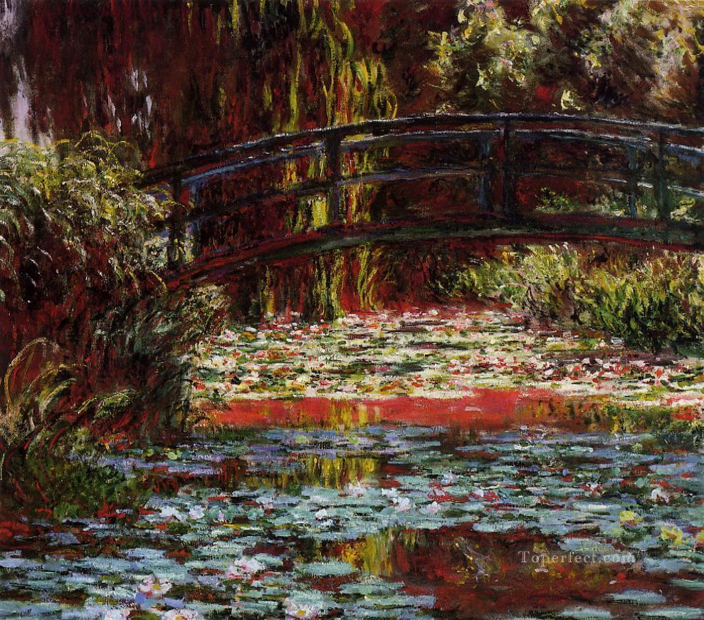 睡蓮の池にかかる橋 クロード・モネ油絵